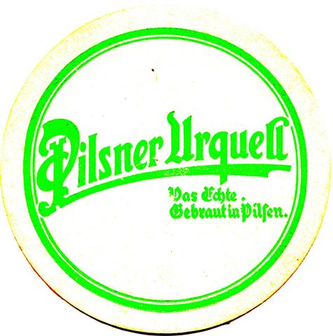 plzen pl-cz urquell das echte 1fbg 8a (rund215-ohne impressum-gr�n)